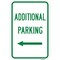 Signmission Additional Parking With Left Arrow, Heavy-Gauge Aluminum, 12" x 18", A-1218-25311 A-1218-25311 - alternate 1